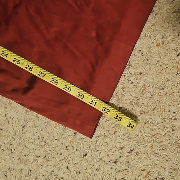 Calvin Klein Dark Red Wine Satin Dress Formal Gown Sz. 10 - Picture 10 of 10